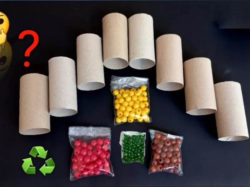 ایده های بازیافت عالی! ببین من با رول و مهره های دستمال توالت چیکار کردم