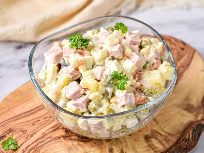 طرز تهیه سالاد روس، آسان و لذیذ