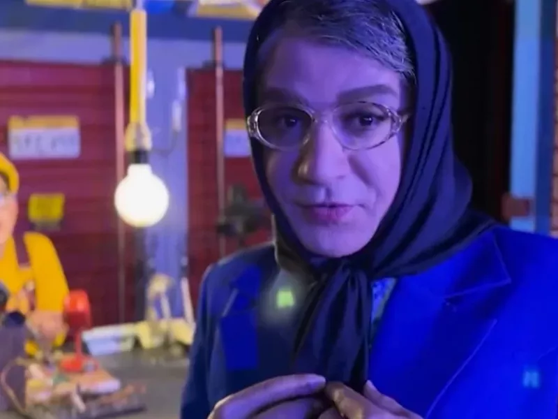 عمو پورنگ در نقش خاله الهه در سریال لالایی / فیلم