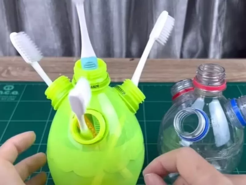 نحوه ساخت جامسواکی با بطری نوشابه