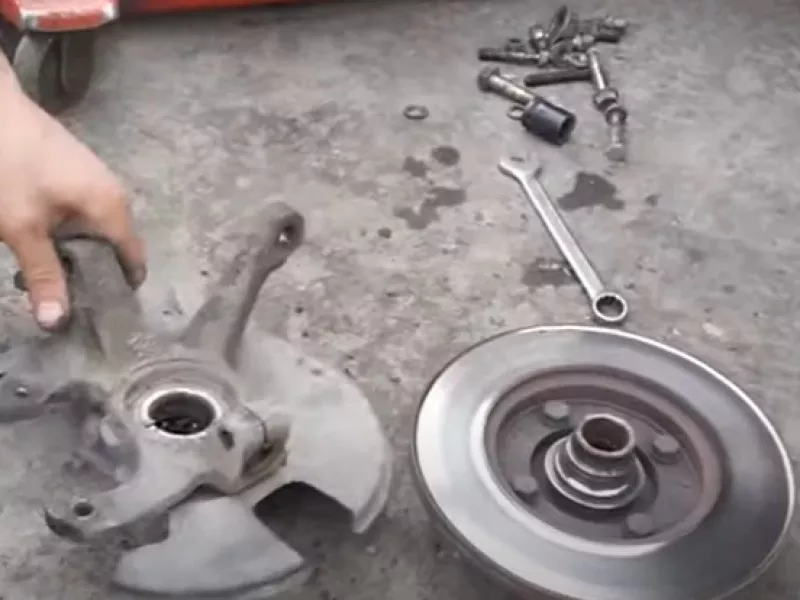 نحوه تعویض بلبرینگ چرخ جلو پراید صفر تا صد