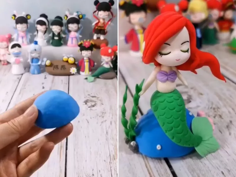 با خمیر چینی یه پری دریایی بانمک درست کن!