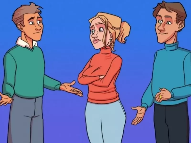 نابغه ها بگید کدوم از این آقایون شوهر خانم لباس قرمزه هست؟