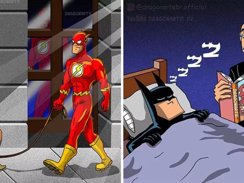 شما فکر میکنید که ابرقهرمانان وقتی دنیا را نجات نمی دهند چه می کنند؟