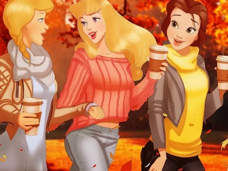 عکس های پاییزی پرنسس های دیزنی!