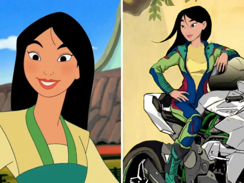 دوست دارید پرنسس های دیزنی رو موتورسوار ببینید؟؟