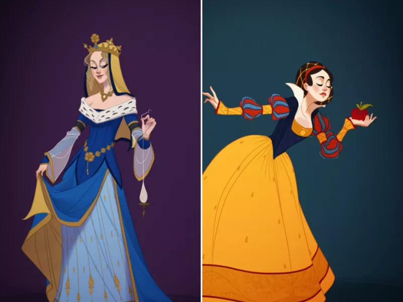 لباس های تاریخی و زیبای پرنسس های دیزنی !