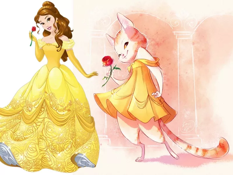 اگه پرنسس های دیزنی گربه بودند چه شکلی میشدند !