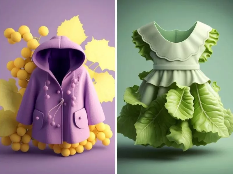 لباس های سرگرم کننده تولید شده توسط هوش مصنوعی با الهام از میوه ها و سبزیجات !