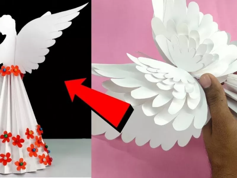 چگونه برای کریسمس فرشته کاغذی درست کنیم !