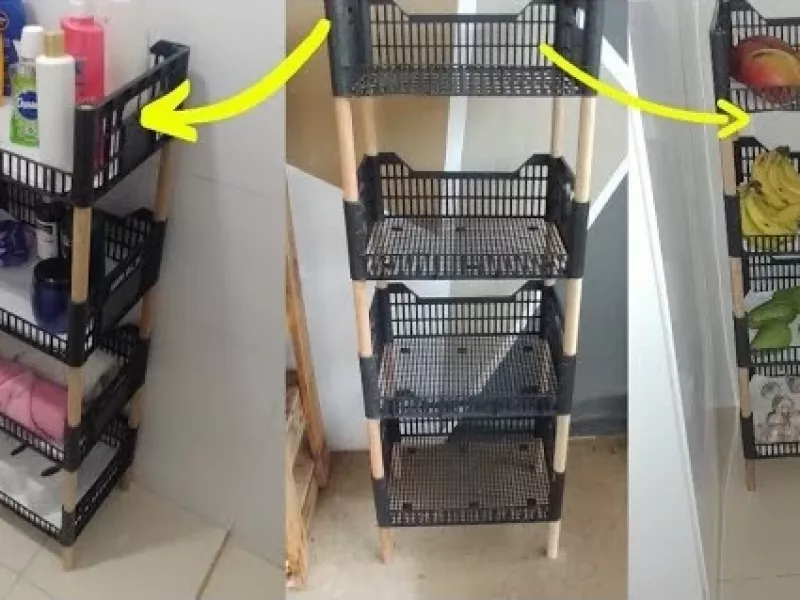 با جعبه های پلاستیکی میوه وسایل زندگیت رو ساماندهی کن !