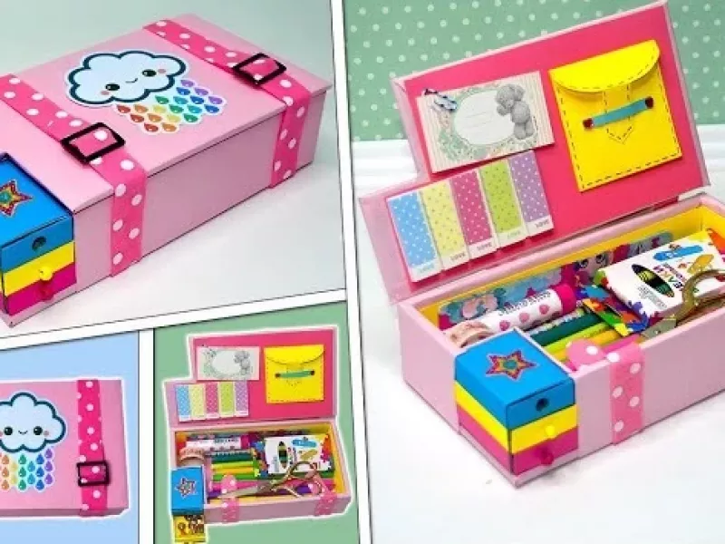 این جامدادی رو با جعبه کبریت و مقوا بساز !