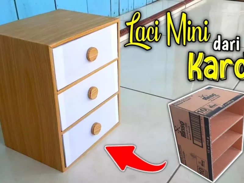 این کمد کشویی خیلی شیک از مقوا طراحی شده است !