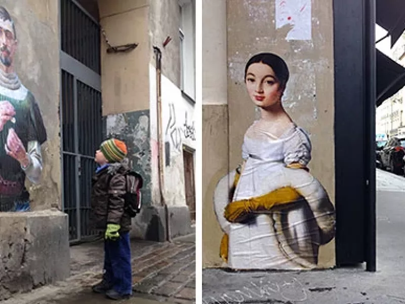 نقاشی‌های کلاسیک فراموش شده از موزه‌ها به خیابان‌ها !