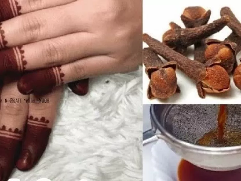 توی خانه با میخک حنا هندی درست کن روی دستت طراحی کن !