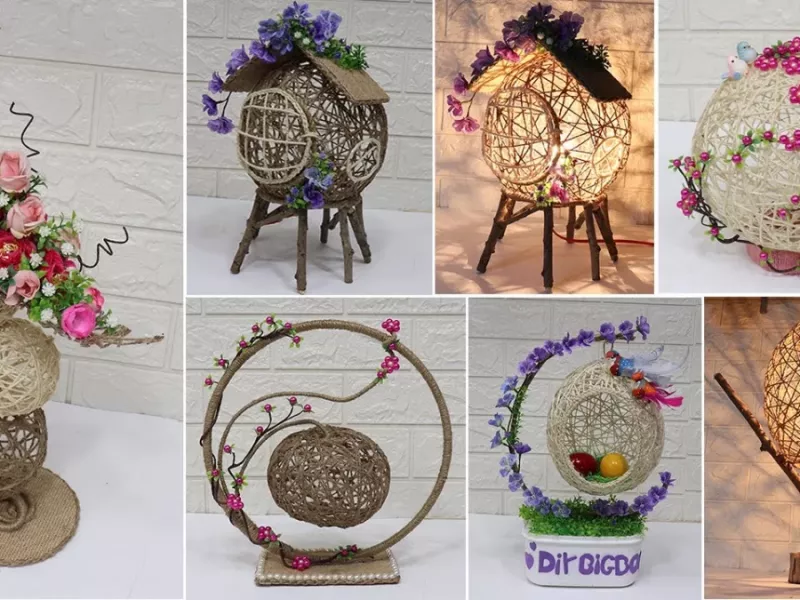 10 ایده دکوری زیبا برای خانه با نخ  و بادکنک !