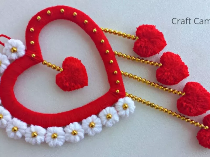 ایده ساخت دیوارکوب بسیار زیبای قلبی شکل !