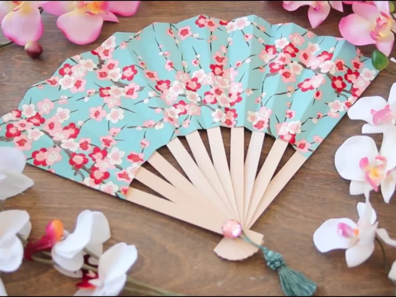 بادبزن تاشو ژاپنی دست ساز خود را تنها در چند مرحله ساده بسازید !