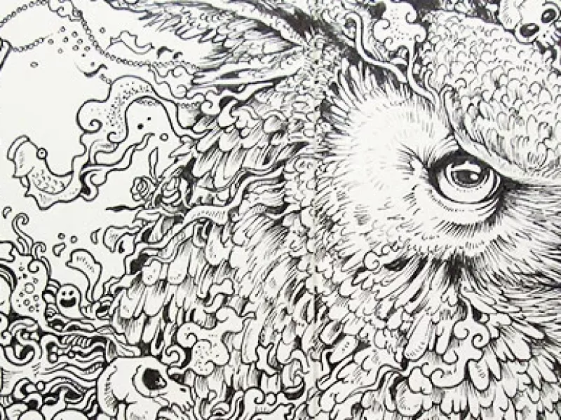 فقط ببین این هنرمند با یک قلم چجوری نقاشی با جزئیات میکشه !