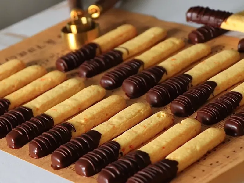 مامانم همیشه از این شیرینی های انگشتی خوشمزه کاکائویی درست می کنه !