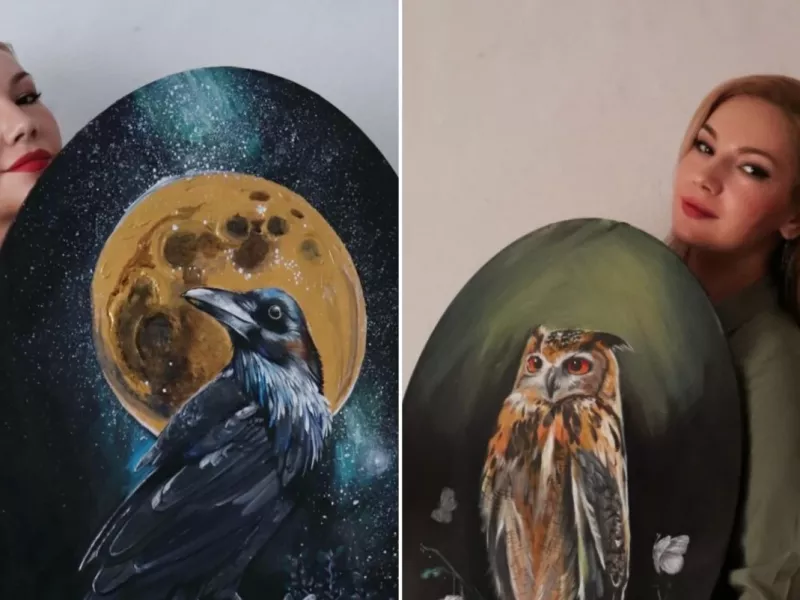 این هنرمند دنیای فانتزی اش را وارد نقاشی هایش کرده است !