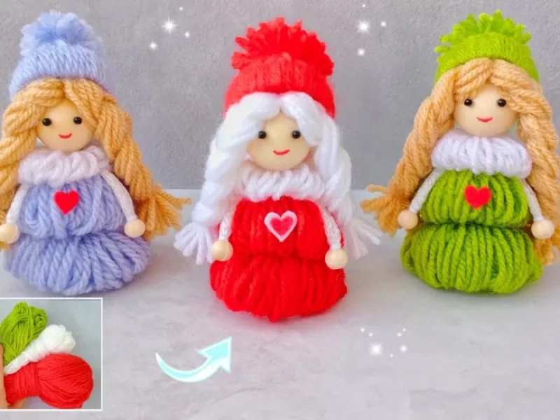 ساخت عروسک های زیبا برای هدیه عید / ایده های کاردستی فوق العاده آسان با کاموا