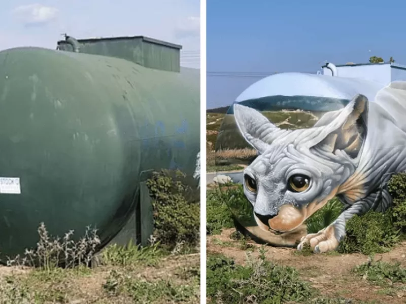 هنرمند خیابانی با نقاشی های سه بعدی خود خیابان ها را زیبا کرده است!