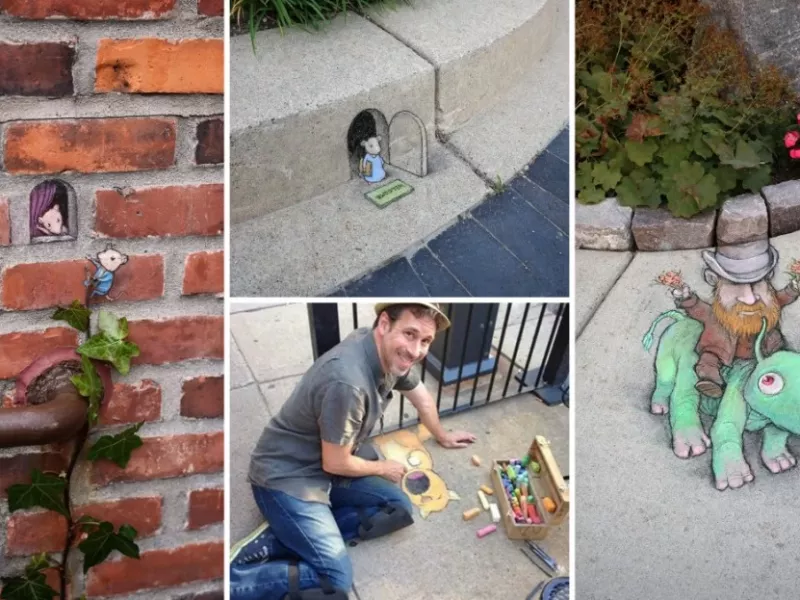 جدیدترین شاهکارهای نقاشی گچی دیوید زین در میشیگان !