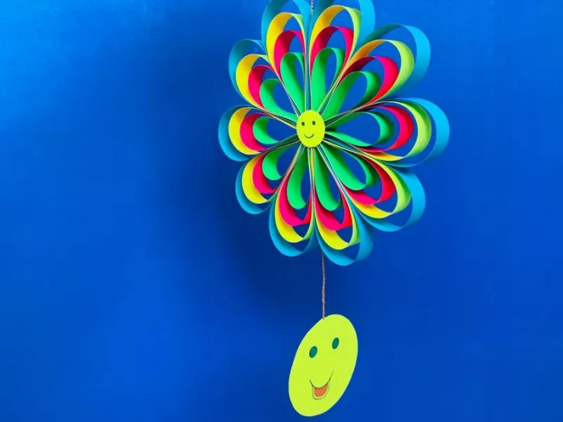 کاردستی کاغذی آویز دیواری / این دیوار آویز را برای سقف اتاقت درست کن