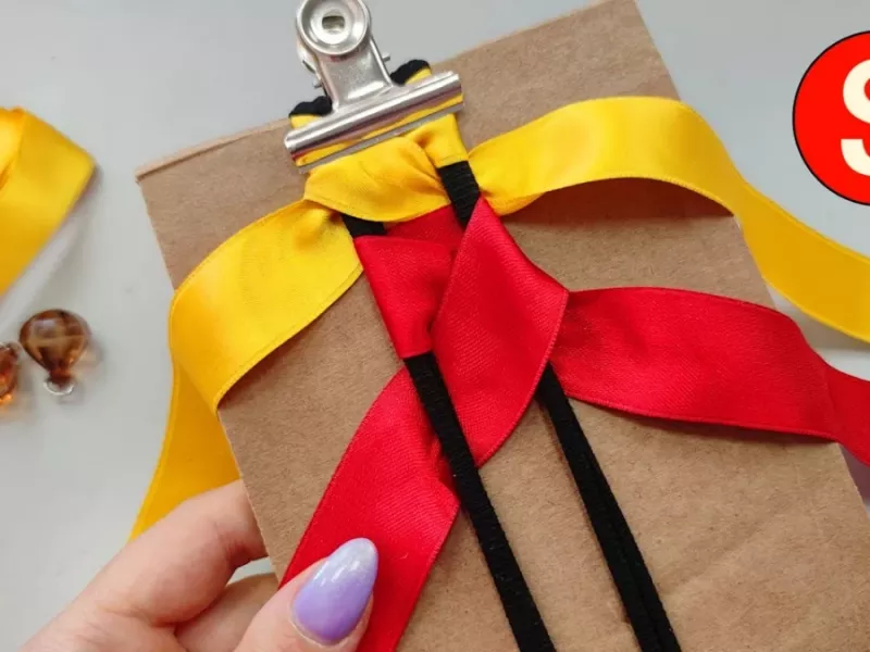 من در روز 40 تا درست میکنم و میفروشم! با روبان خیلی متفاوت گلسر درست کن