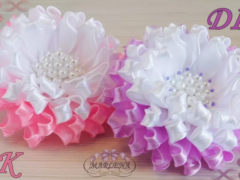 با روبان های نازک رنگی من در روز 30 تا از این گلسر ها درست میکنم و کسب درآمد میکنم!