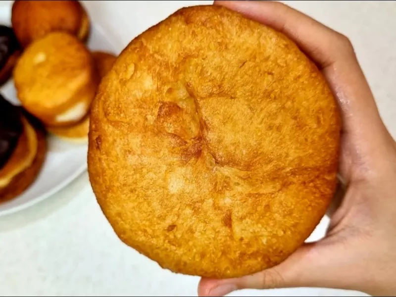 طرز تهیه پیراشکی کرم دار / آموزش پیراشکی بازاری با کرم مخصوص