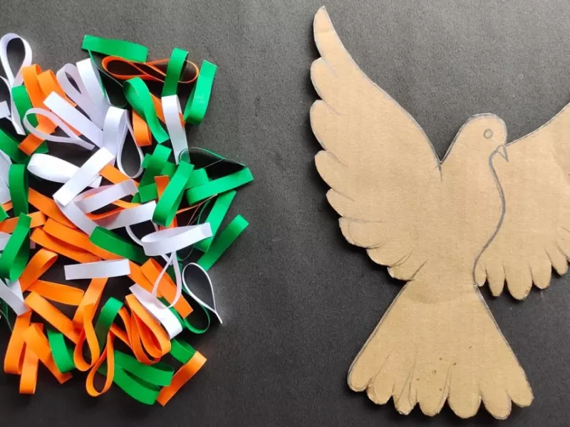 کاردستی با مقوا و کاغذ رنگی / ساخت دیوارکوب پرنده با کاغذ رنگی مخصوص کودکان