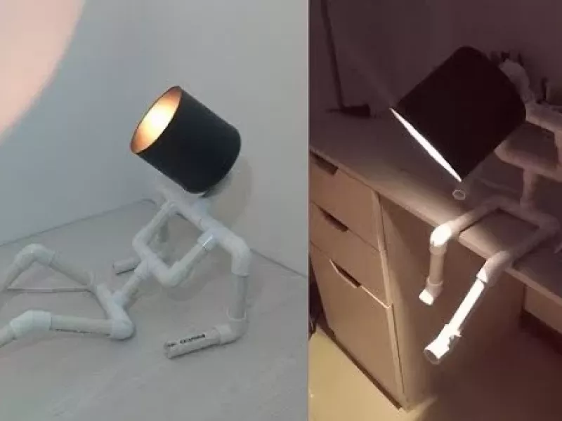 نحوه ساخت چراغ خواب رباتی با لوله های پی وی سی آسان و اقتصادی !