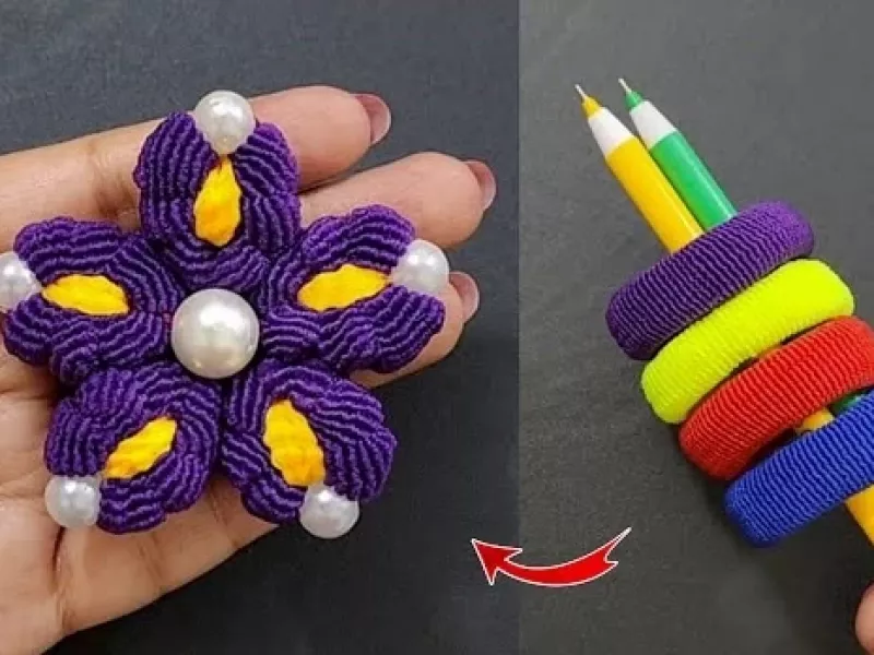 من با کش مو گل درست میکنم و کسب درآمد میکنم!