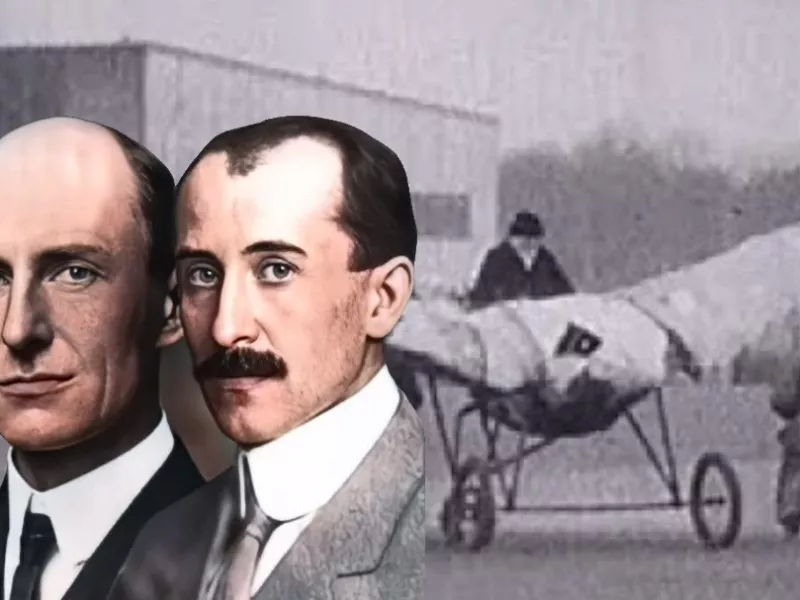 کلیپ قدیمی از برادران رایت (مخترعان هواپیما) در 120 سال پیش!