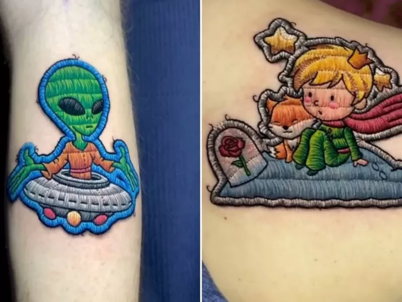 خالکوبی هایی به سبک گلدوزی!