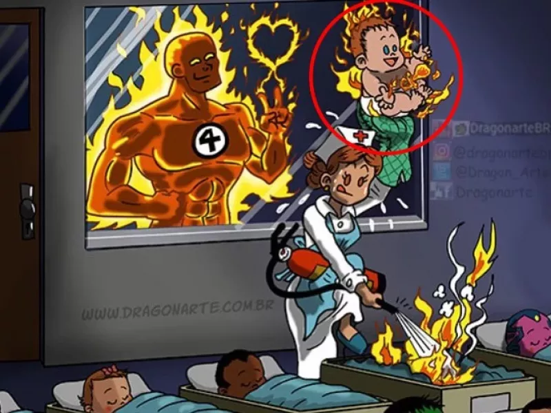 بچه های ابرقهرمانان وقتی توی بیمارستان دنیا میان!