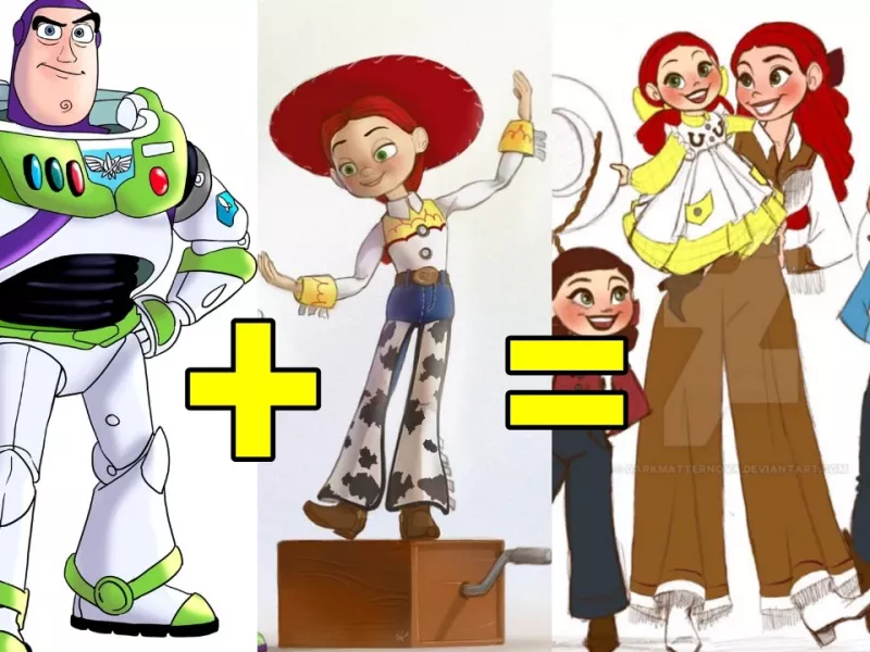 باز لایتیر و جسی «داستان اسباب بازی ها» اگه ازدواج میکردند بچه هاشون اینطوری میشد!