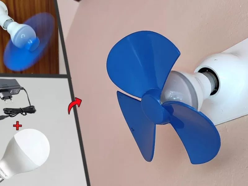 لامپ led قدیمی توی خانه ات رو به پنکه تبدیل کن !