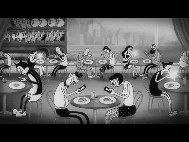 تو هم مثل من در دنیا گم شدی؟ / این انیمیشن تاثیر موبایل را نشان میدهد!