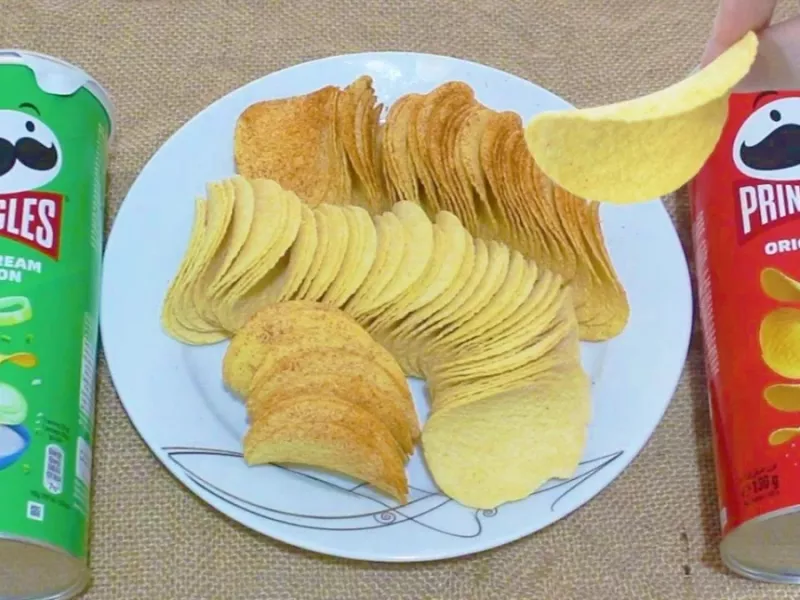 دستور پخت پرینگلز در خانه / آموخته شده از کارمند سابق کارخانه چیپس!