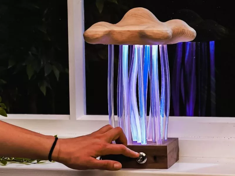 با چسب حرارتی و سیخ چوبی زیباترین چراغ خواب رو بساز!