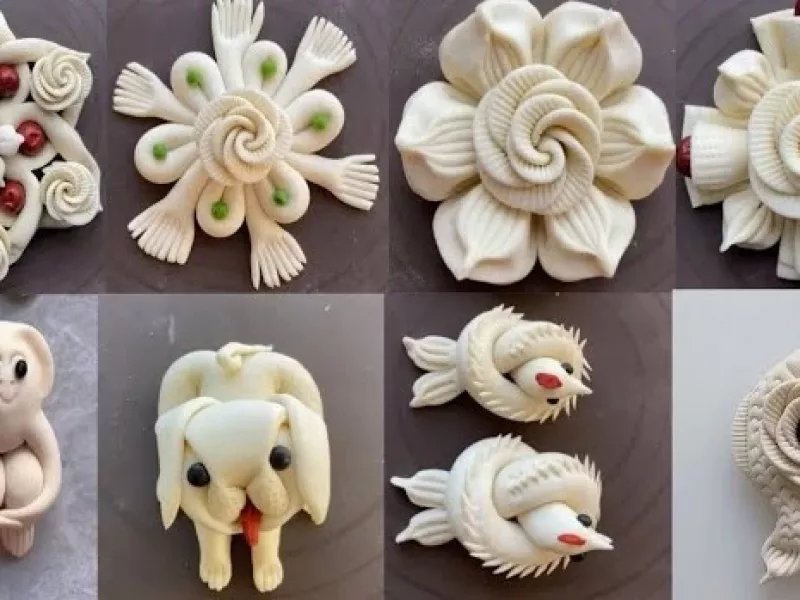 زیباترین ایده ها برای درست کردن تزیین خمیر پیراشکی !