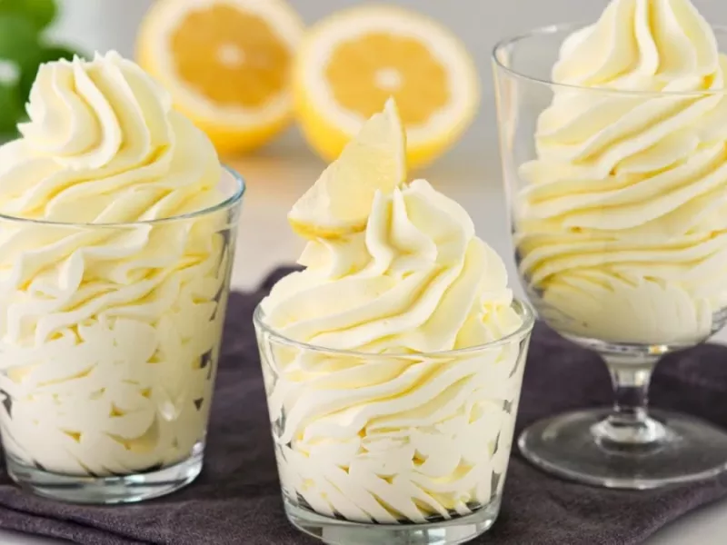 دسر لیمو خامه ای در 5 دقیقه! / همه به دنبال این دستور هستند!