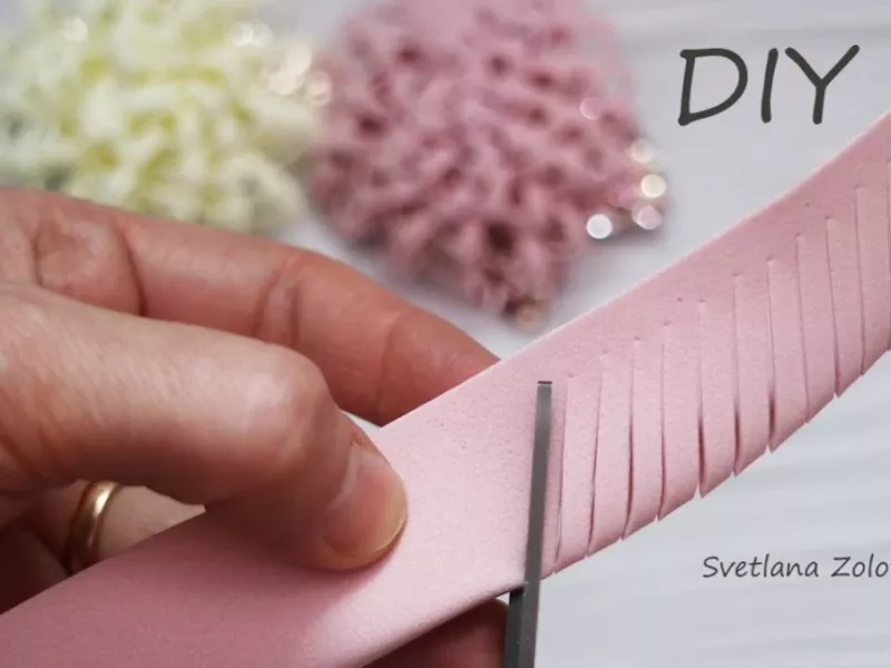 گلهای شگفت انگیز از فوم / این گلسر با فوم از حاضریش هم قشنگ تره!