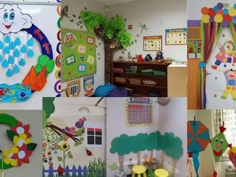 ایده طراحی دکوراسیون دیوار کلاس/ ایده هایی برای تزیین کلاس دبستانی ها!