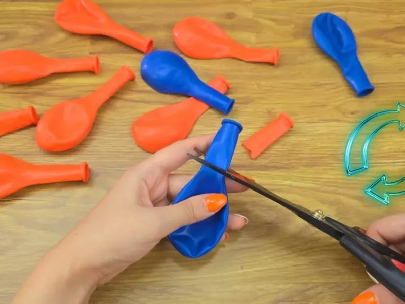 ایده ساخت کدو با بادکنک / آن را در 5 دقیقه با یک بادکنک درست کنید !