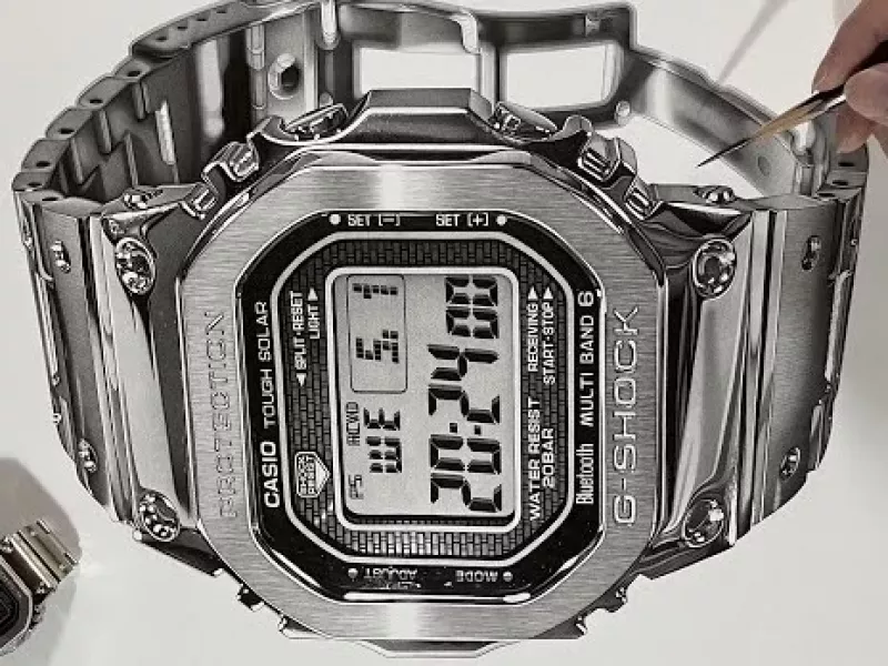 طراحی حرفه ای سیاه قلم با مداد طرح ساعت مچی / طراحی ساعت G-SHOCK با یک مداد !
