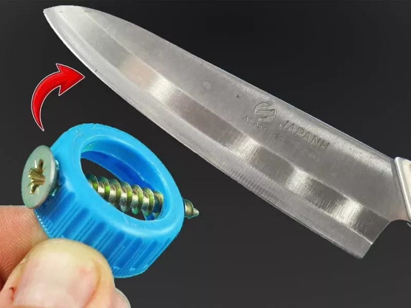 چاقوی خود را در 1 دقیقه با این ابزار تیز کنید !